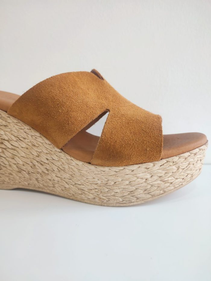 Sandalias Piel Granada Cuero - Imagen 2