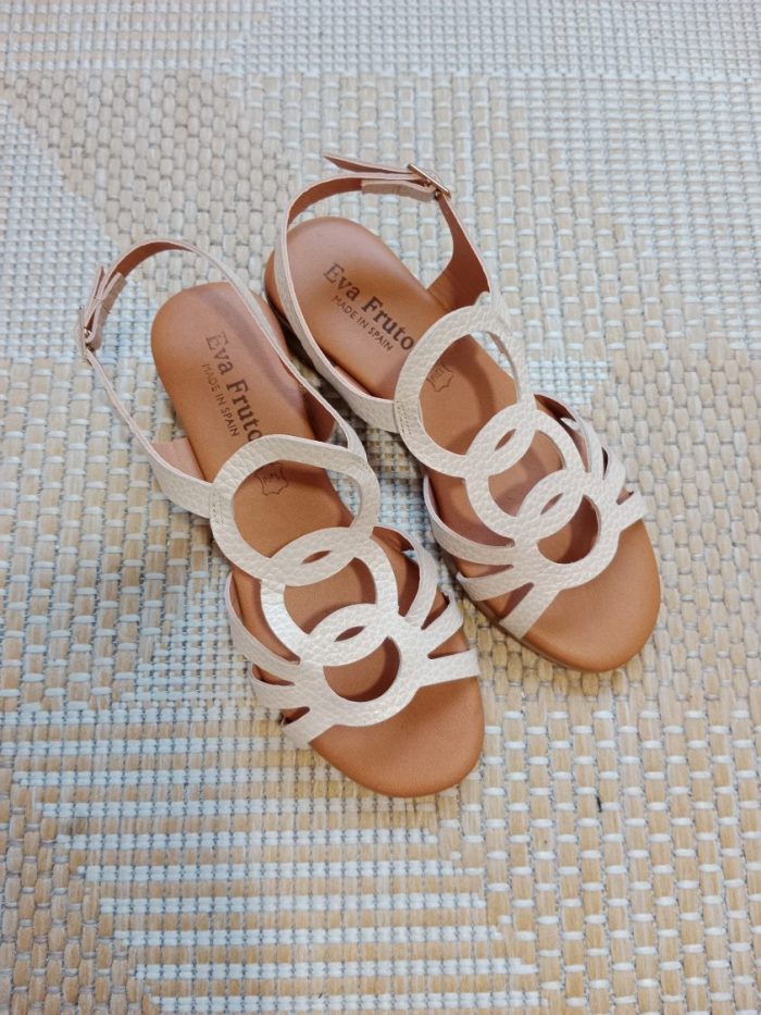 Sandalias Piel Helen Beige