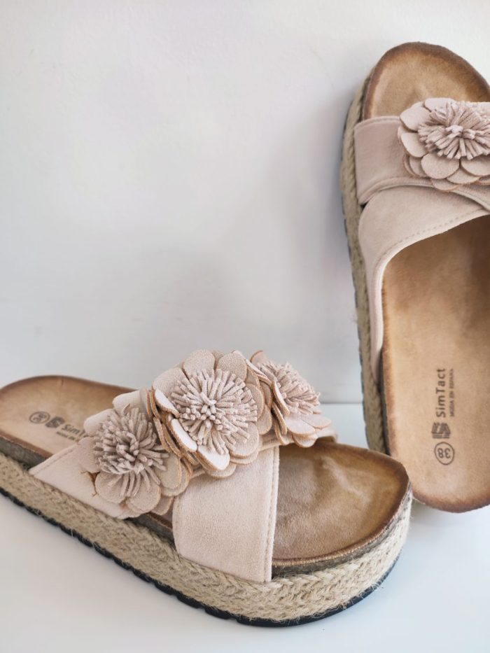 Chanclas Carfu Beige - Imagen 2