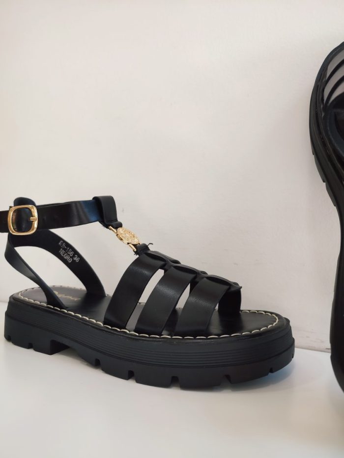 Sandalias Napoles Negro - Imagen 2