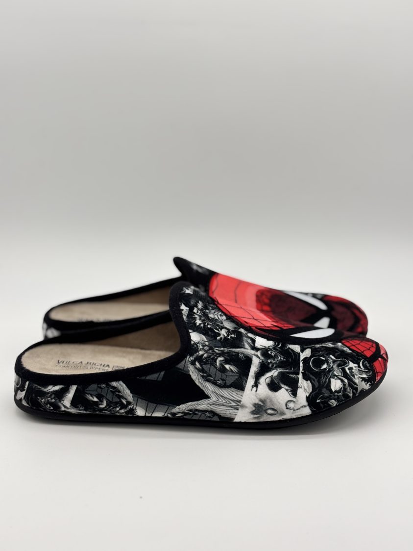 Zapatillas de casa de hombre Spider-Man con estampado de cómic - Imagen 3